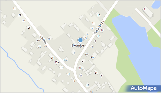 Skórnice, Nadrzecze, 3, mapa Skórnice