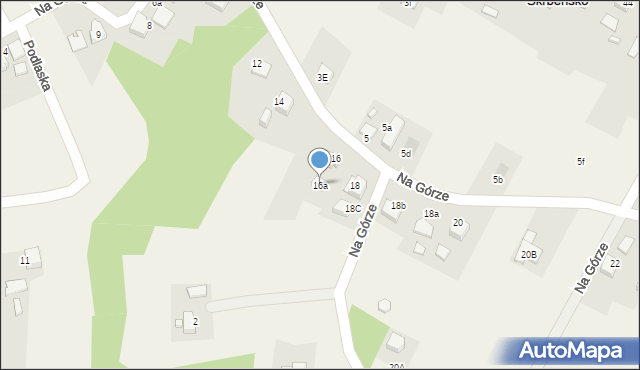 Skrbeńsko, Na Górze, 16a, mapa Skrbeńsko