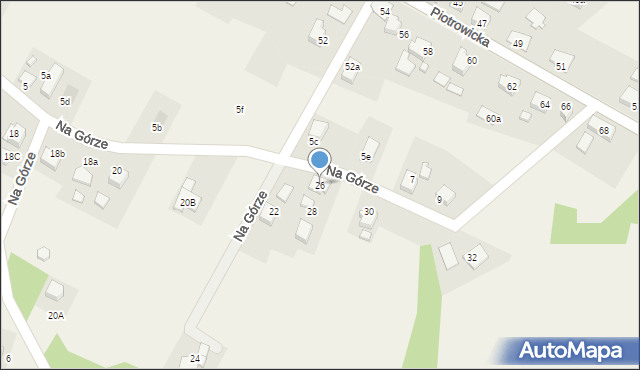 Skrbeńsko, Na Górze, 26, mapa Skrbeńsko