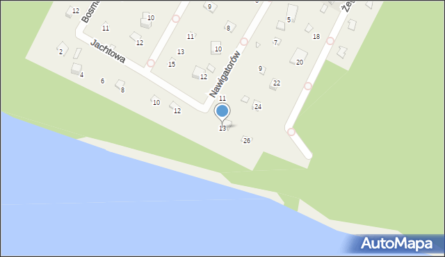 Skubianka, Nawigatorów, 13, mapa Skubianka