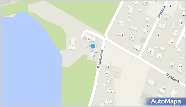Ślesin, Napoleona, 20/2, mapa Ślesin