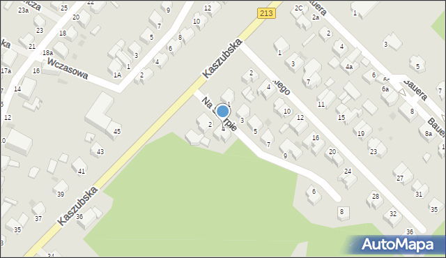 Słupsk, Na Skarpie, 4, mapa Słupska