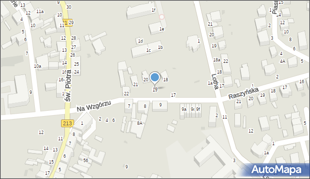 Słupsk, Na Wzgórzu, 19, mapa Słupska