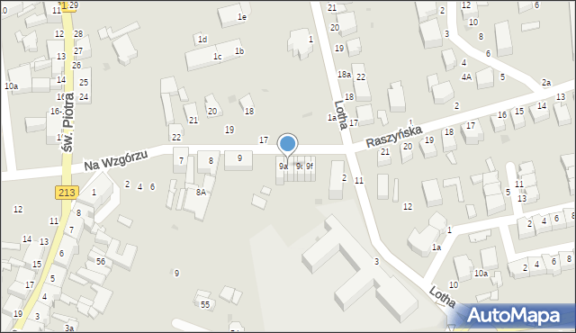 Słupsk, Na Wzgórzu, 9b, mapa Słupska