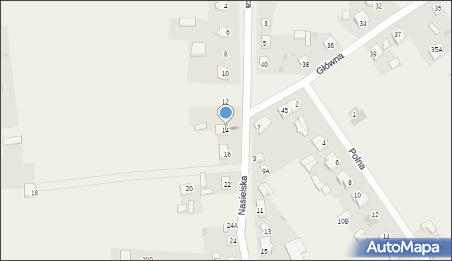 Soboklęszcz, Nasielska, 14, mapa Soboklęszcz