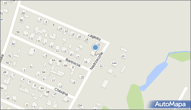 Sochaczew, Nadrzeczna, 31, mapa Sochaczew