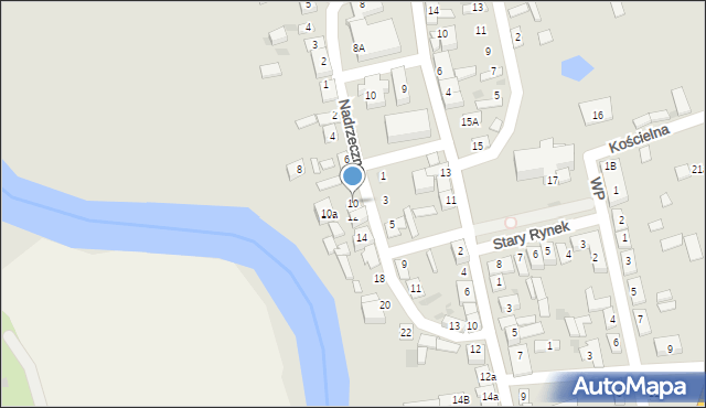 Sochocin, Nadrzeczna, 10, mapa Sochocin