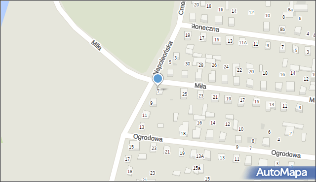 Sochocin, Napoleońska, 7, mapa Sochocin