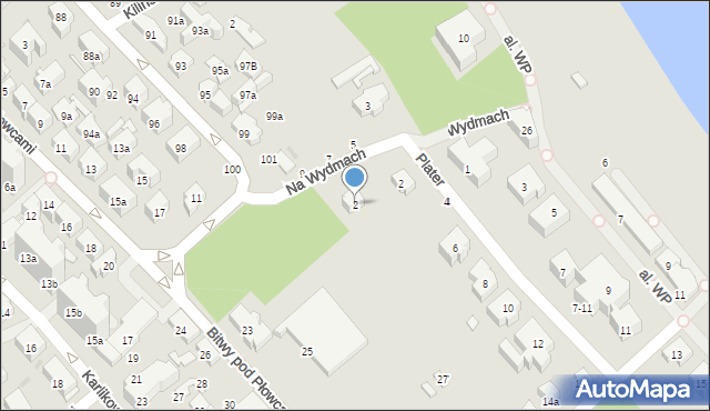 Sopot, Na Wydmach, 2, mapa Sopotu