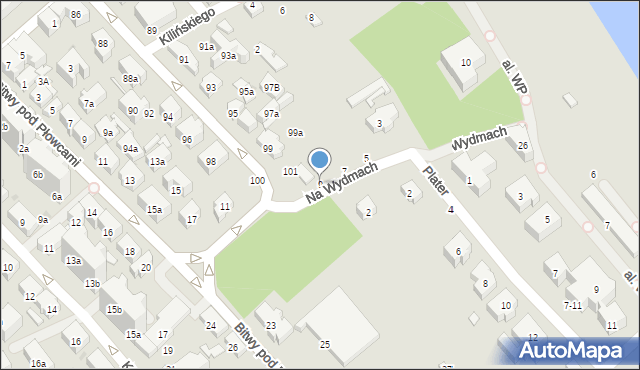 Sopot, Na Wydmach, 9, mapa Sopotu