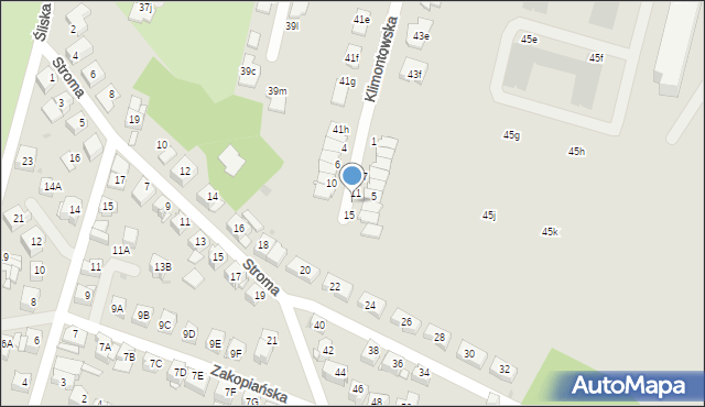 Sosnowiec, Na Wzgórzu, 13, mapa Sosnowca