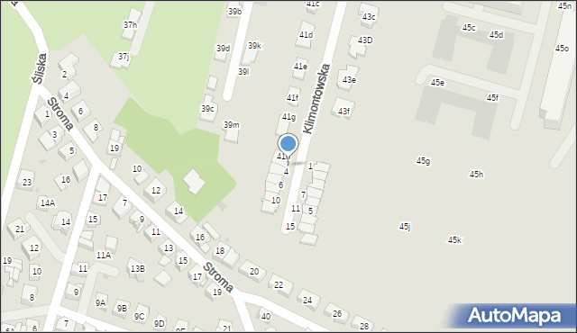 Sosnowiec, Na Wzgórzu, 2, mapa Sosnowca