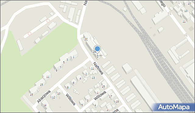 Sosnowiec, Naftowa, 2, mapa Sosnowca