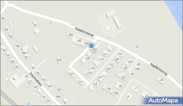 Śrem, Nadbrzeżna, 23C, mapa Śrem