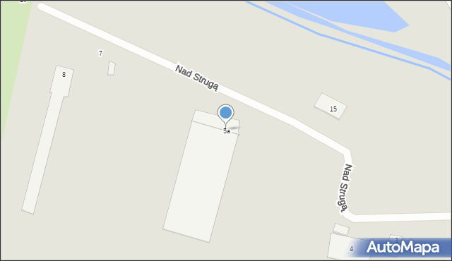 Środa Wielkopolska, Nad Strugą, 5a, mapa Środa Wielkopolska