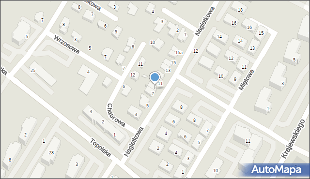 Środa Wielkopolska, Nagietkowa, 9, mapa Środa Wielkopolska