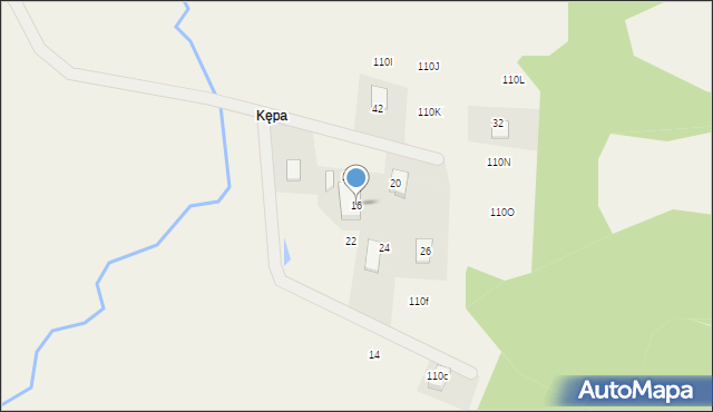 Staniszewo, Na Kępę, 16, mapa Staniszewo