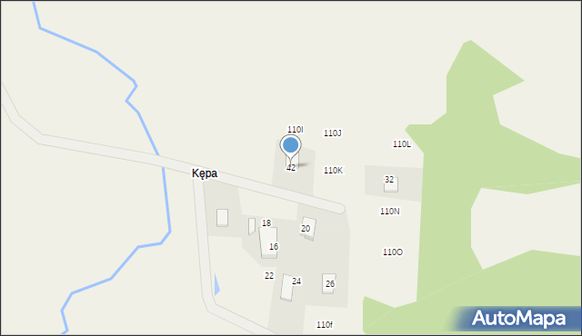 Staniszewo, Na Kępę, 42, mapa Staniszewo