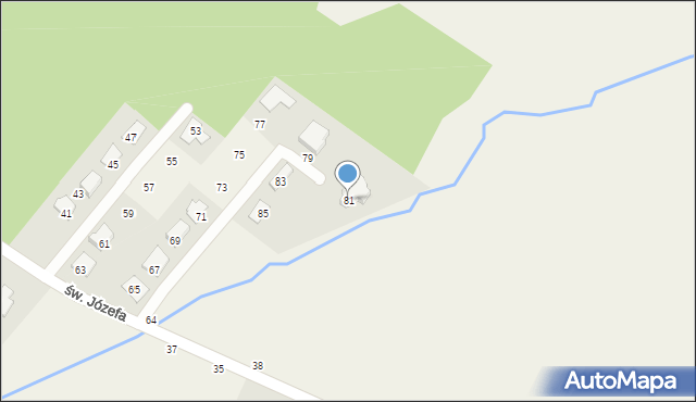 Stara Niedziałka, Natolin, 81, mapa Stara Niedziałka