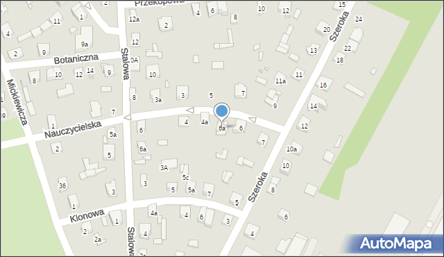 Starachowice, Nauczycielska, 6a, mapa Starachowic