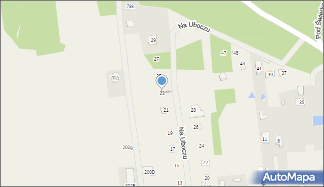 Stare Załubice, Na Uboczu, 23, mapa Stare Załubice