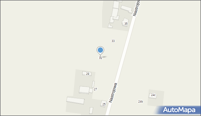 Stary Adamów, Nastrojowa, 31, mapa Stary Adamów