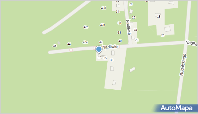 Strachów, Nadliwie, 37, mapa Strachów