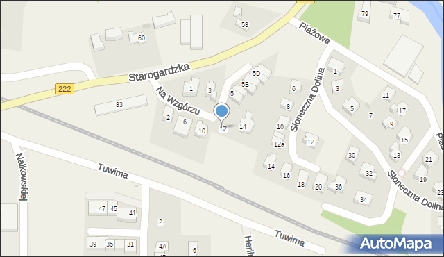 Straszyn, Na Wzgórzu, 12, mapa Straszyn