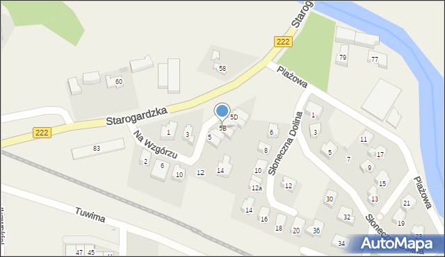 Straszyn, Na Wzgórzu, 5B, mapa Straszyn