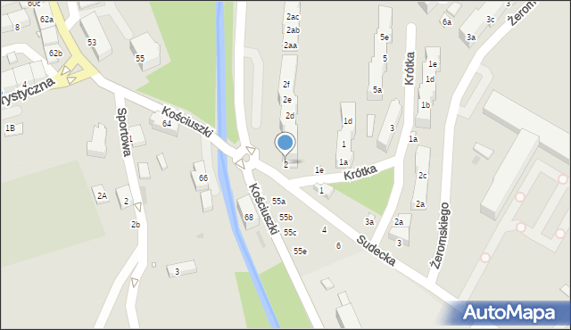 Stronie Śląskie, Nadbrzeżna, 2, mapa Stronie Śląskie