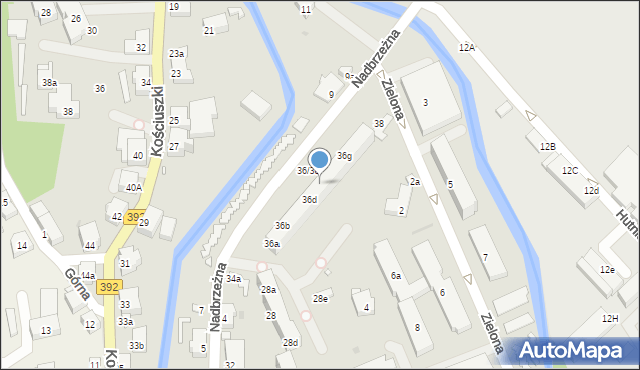Stronie Śląskie, Nadbrzeżna, 36e, mapa Stronie Śląskie