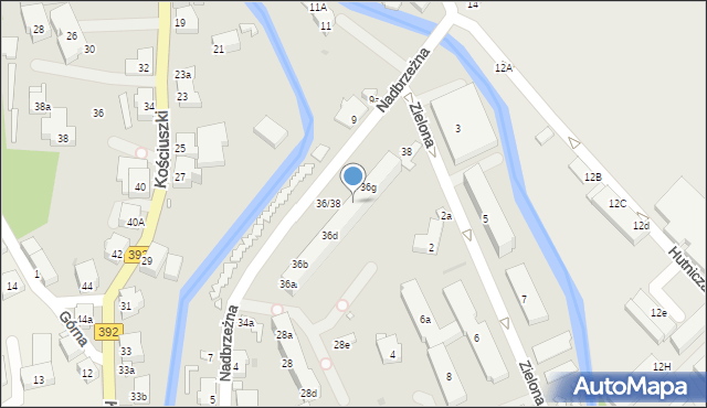 Stronie Śląskie, Nadbrzeżna, 36f, mapa Stronie Śląskie