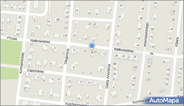 Strzelin, Nałkowskiej Zofii, 10, mapa Strzelin