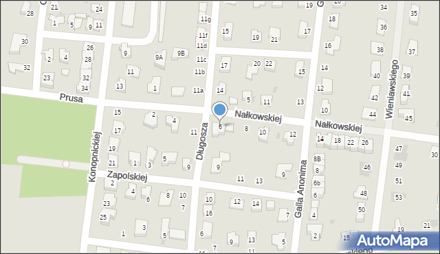 Strzelin, Nałkowskiej Zofii, 6, mapa Strzelin