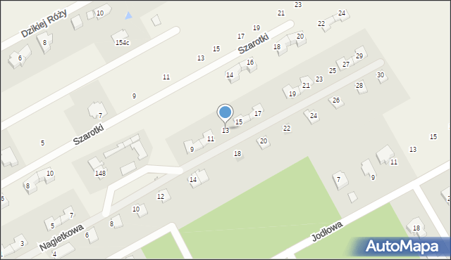 Strzeniówka, Nagietkowa, 13, mapa Strzeniówka