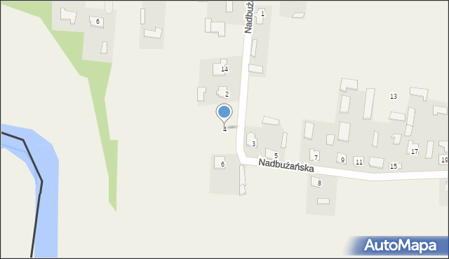 Strzyżów, Nadbużańska, 4, mapa Strzyżów