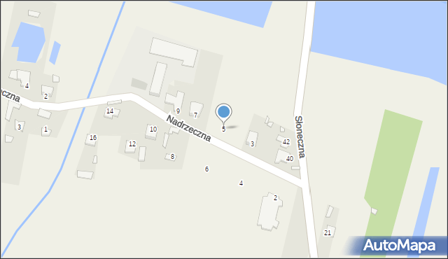 Styków, Nadrzeczna, 5, mapa Styków