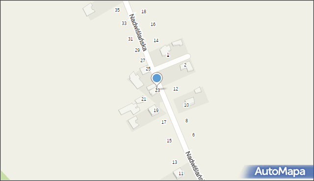 Suchorzów, Nadwiślańska, 23, mapa Suchorzów