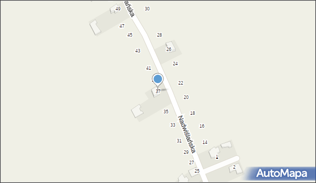 Suchorzów, Nadwiślańska, 37, mapa Suchorzów