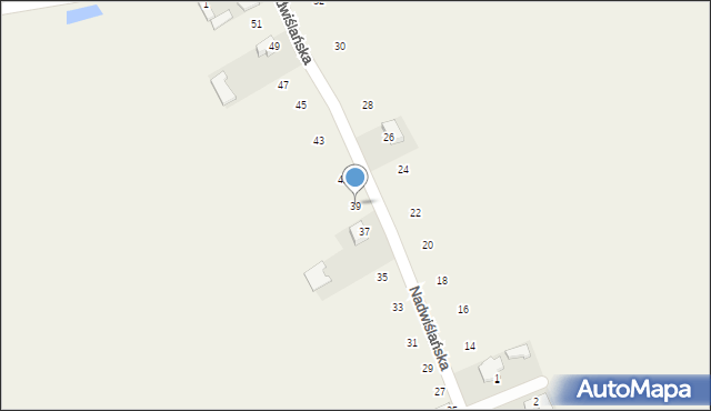 Suchorzów, Nadwiślańska, 39, mapa Suchorzów