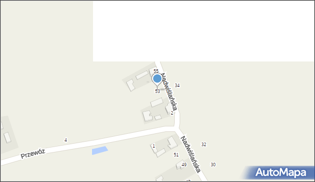 Suchorzów, Nadwiślańska, 53, mapa Suchorzów