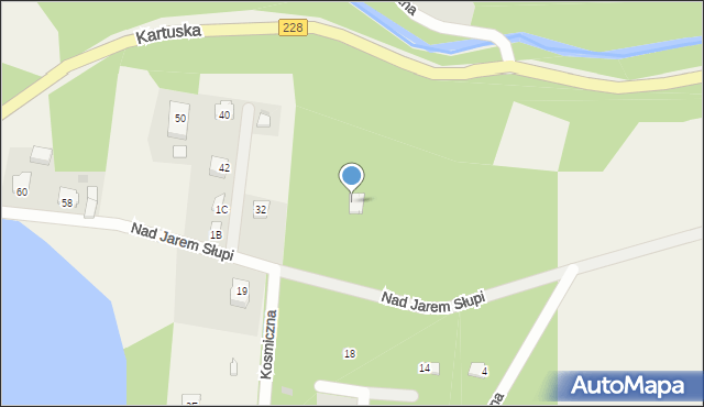 Sulęczyno, Nad Jarem Słupi, 20, mapa Sulęczyno