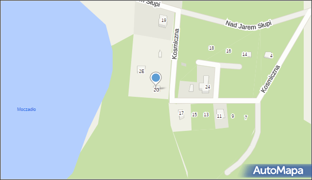 Sulęczyno, Nad Jarem Słupi, 2G, mapa Sulęczyno