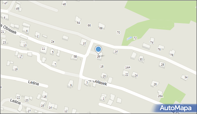 Sułkowice, Na Oblasek, 16, mapa Sułkowice