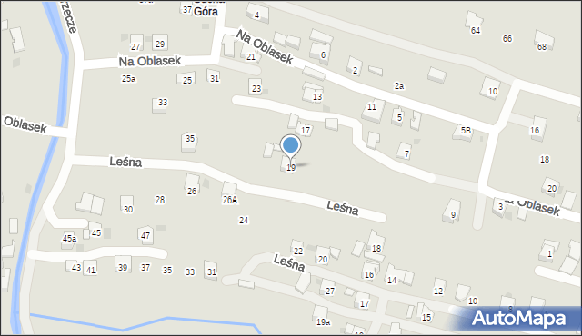 Sułkowice, Na Oblasek, 19, mapa Sułkowice