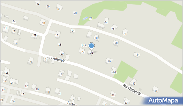 Sułkowice, Na Oblasek, 24, mapa Sułkowice