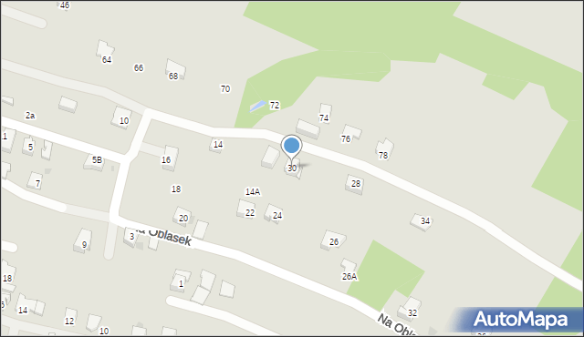 Sułkowice, Na Oblasek, 30, mapa Sułkowice