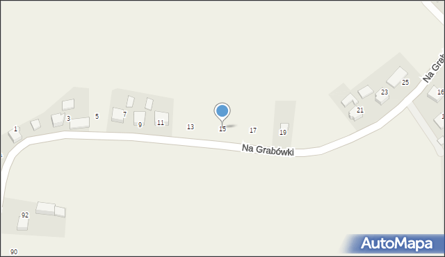 Suszec, Na Grabówki, 15, mapa Suszec