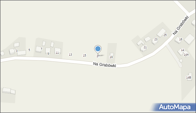 Suszec, Na Grabówki, 17, mapa Suszec