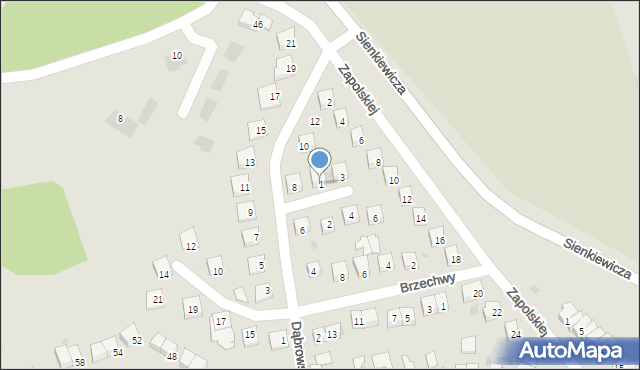 Świecie, Nałkowskiej Zofii, 1, mapa Świecie